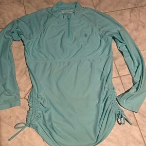 Coolibar seafoam green top